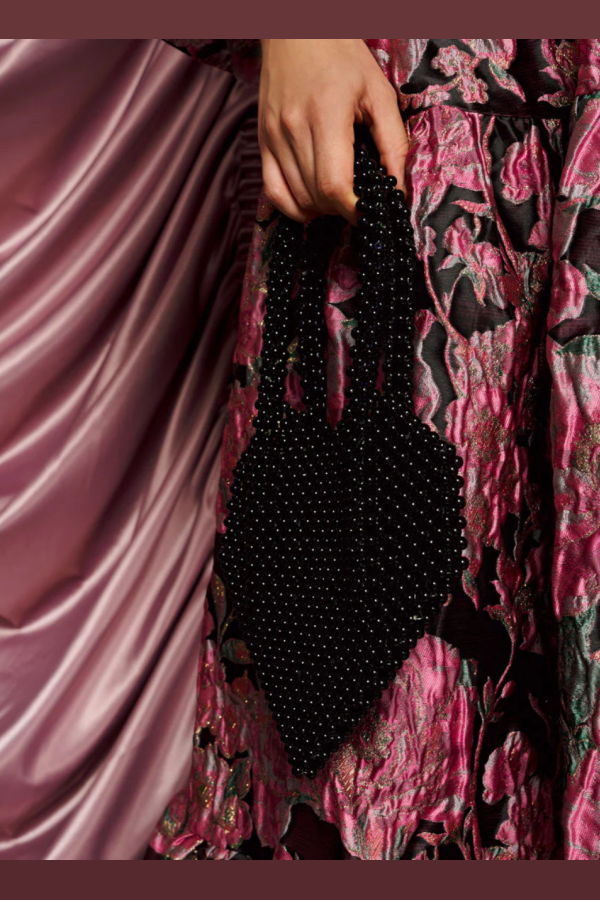 Sister Jane Showstopper Heart Bead Bag - Black