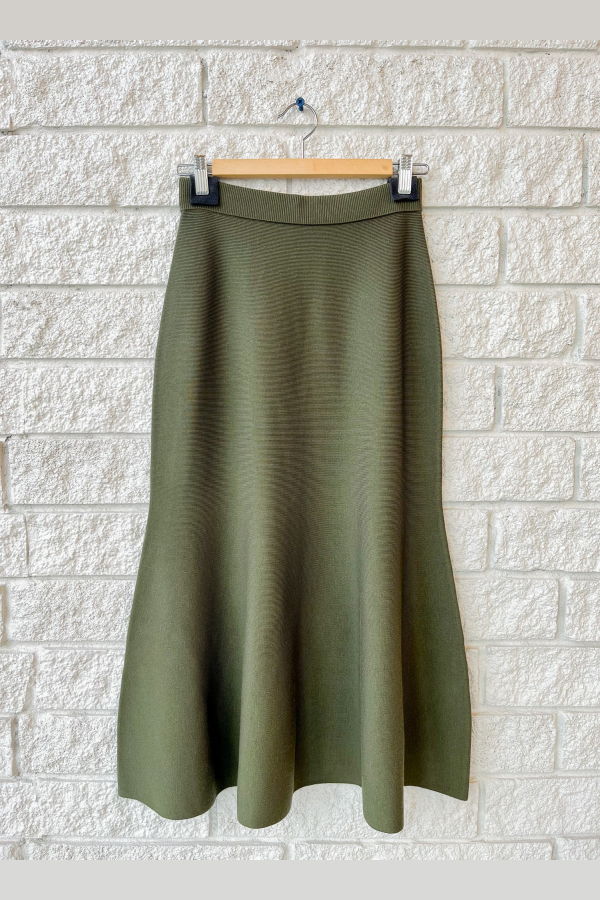 Jonathan Simkhai Layne Midi Skirt - Fern