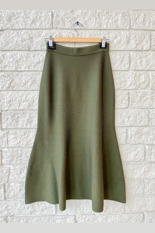 Jonathan Simkhai Layne Midi Skirt - Fern