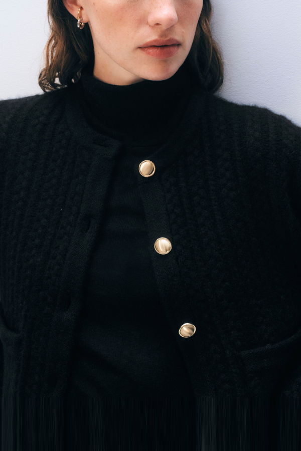 White + Warren Cashmere Luxe Cable Cardigan