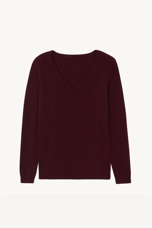 White + Warren Cashmere V-Neck Sweater