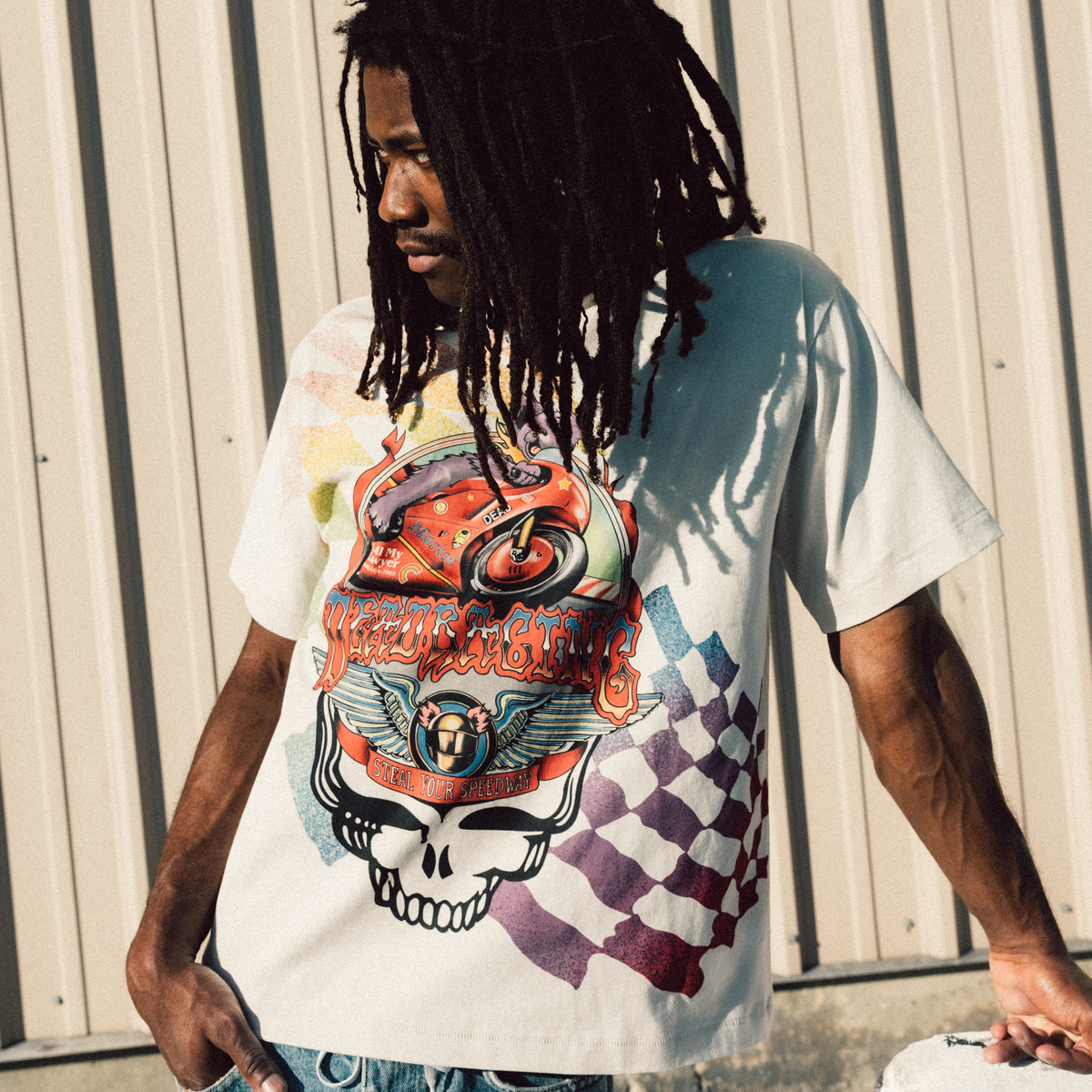 MARKET GD X MARKET Stealie Moto Bear Tee - Image 2 of 2