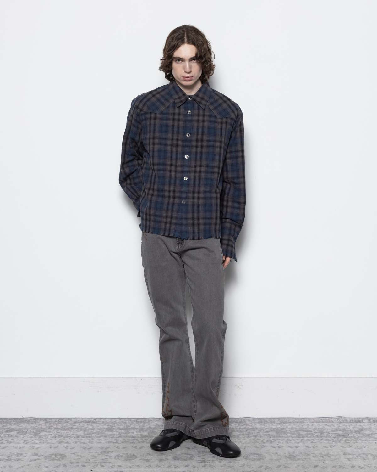 Records INC. Western Embroidery Flared Jeans - Image 4 of 5