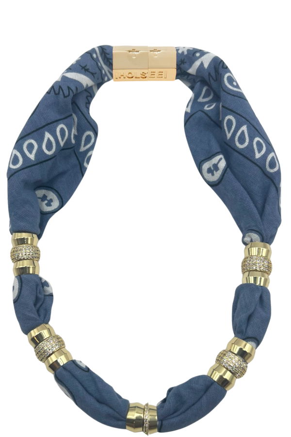 Holst and Lee Bandana Necklace - Denim