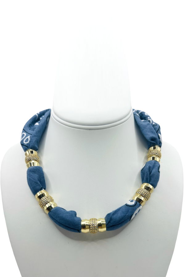 Holst and Lee Bandana Necklace - Denim