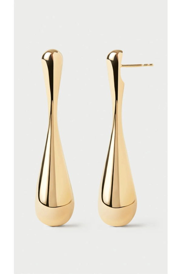 PDPAOLA Glacier Teardrop Earrings - Gold