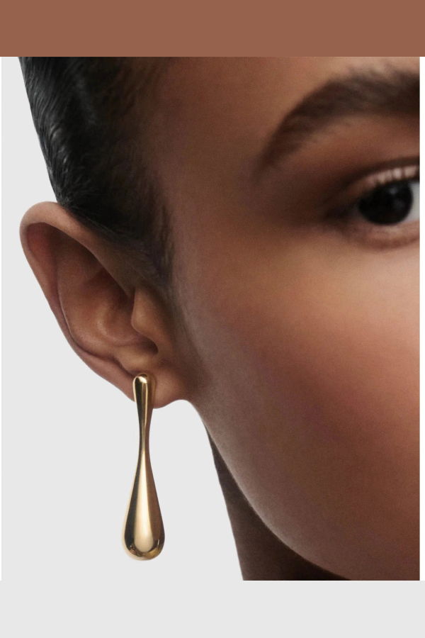 PDPAOLA Glacier Teardrop Earrings - Gold