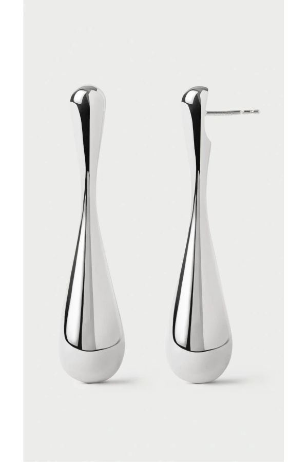 PDPAOLA Glacier Teardrop Earrings - Silver