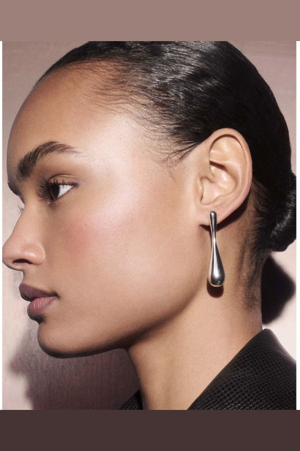 PDPAOLA Glacier Teardrop Earrings - Silver