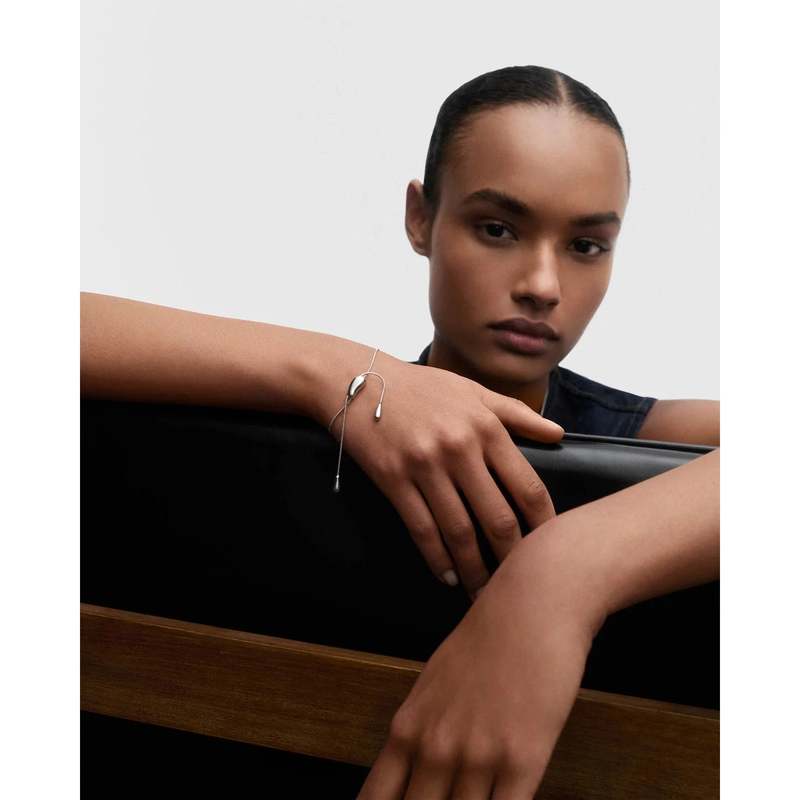 PDPAOLA Rodeo Slider Bracelet - Silver