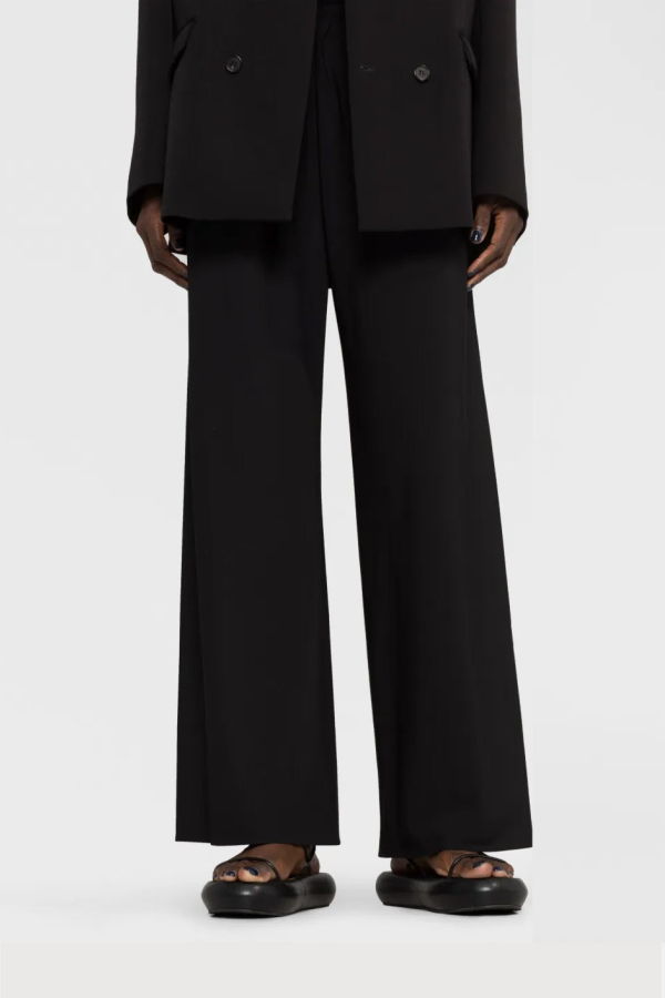 The Row Gala Wide-Leg Trousers - Black