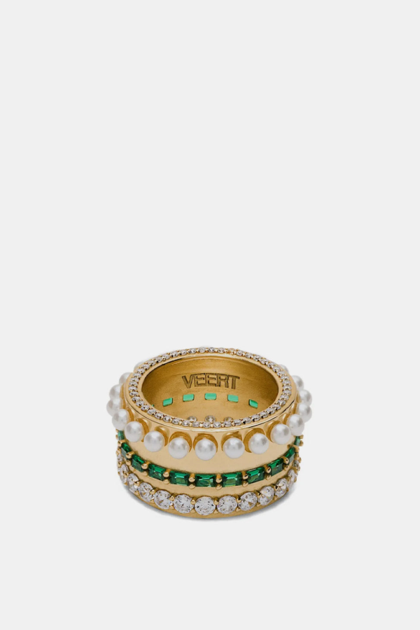 VEERT Thick Layered Ring - Yellow Gold
