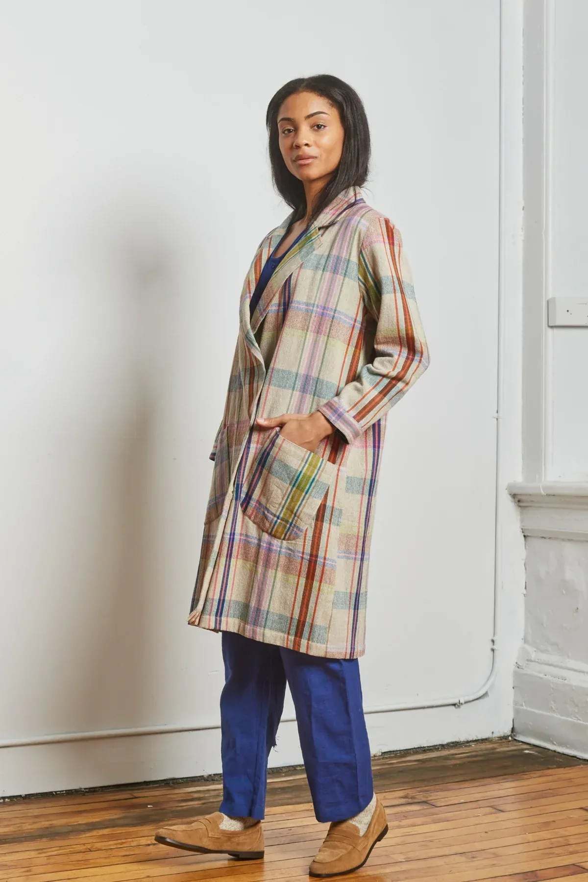 RUJUTA SHETH Barney Trench Kulfi Chex Trench - Image 2 of 7