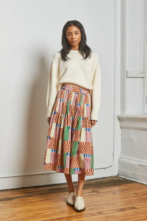 RUJUTA SHETH Rhythm Skirt - Check Mate