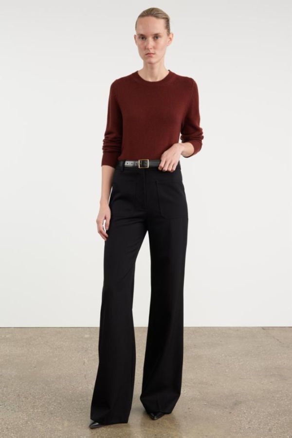 Nili Lotan Christophe Wool Pant - Black