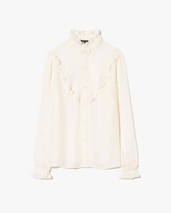 Nili Lotan Marcela Shirt - Ivory