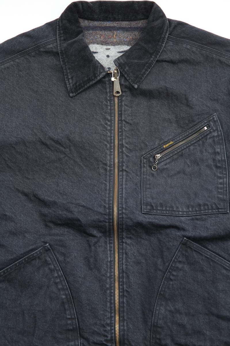 Kapital 14oz Denim Bone Lining Reversible Zip-Up Work Jacket