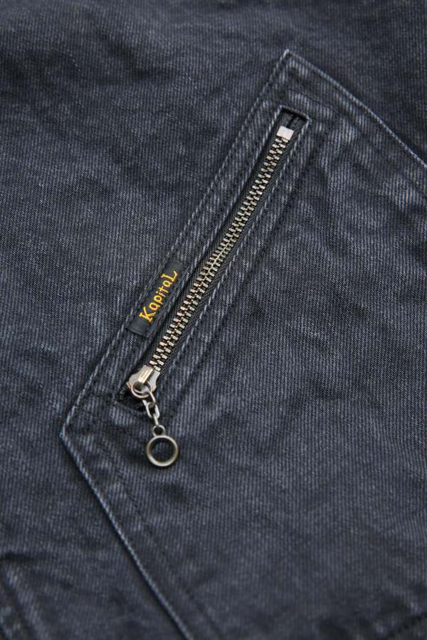 Kapital 14oz Denim Bone Lining Reversible Zip-Up Work Jacket