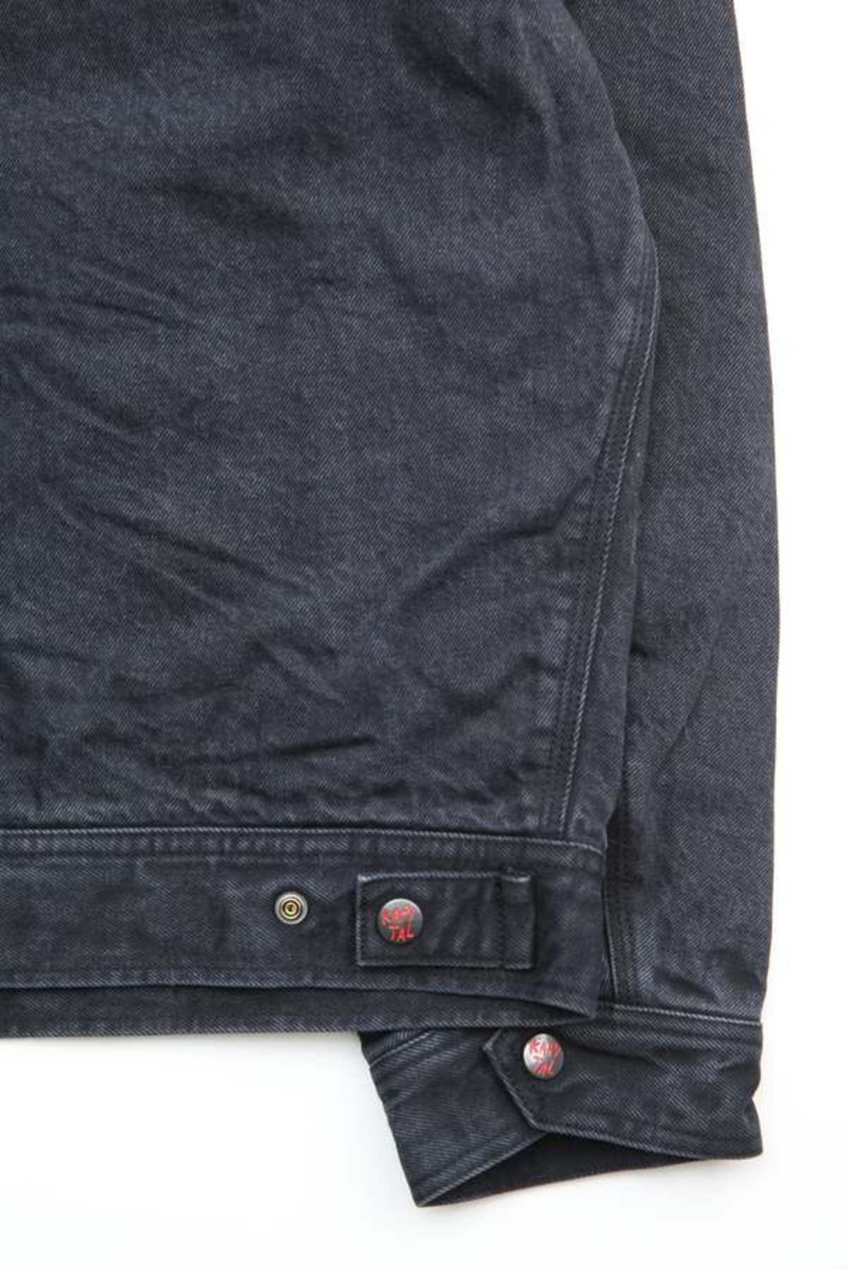 Kapital 14oz Denim Bone Lining Reversible Zip-Up Work Jacket - Image 12 of 20