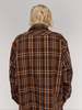 TAKAHIROMIYASHITA The Soloist. Brown Plaid Cotton Half Zip Pullover Shirt - Thumbnail 5