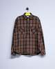 TAKAHIROMIYASHITA The Soloist. Brown Plaid Cotton Half Zip Pullover Shirt - Thumbnail 7