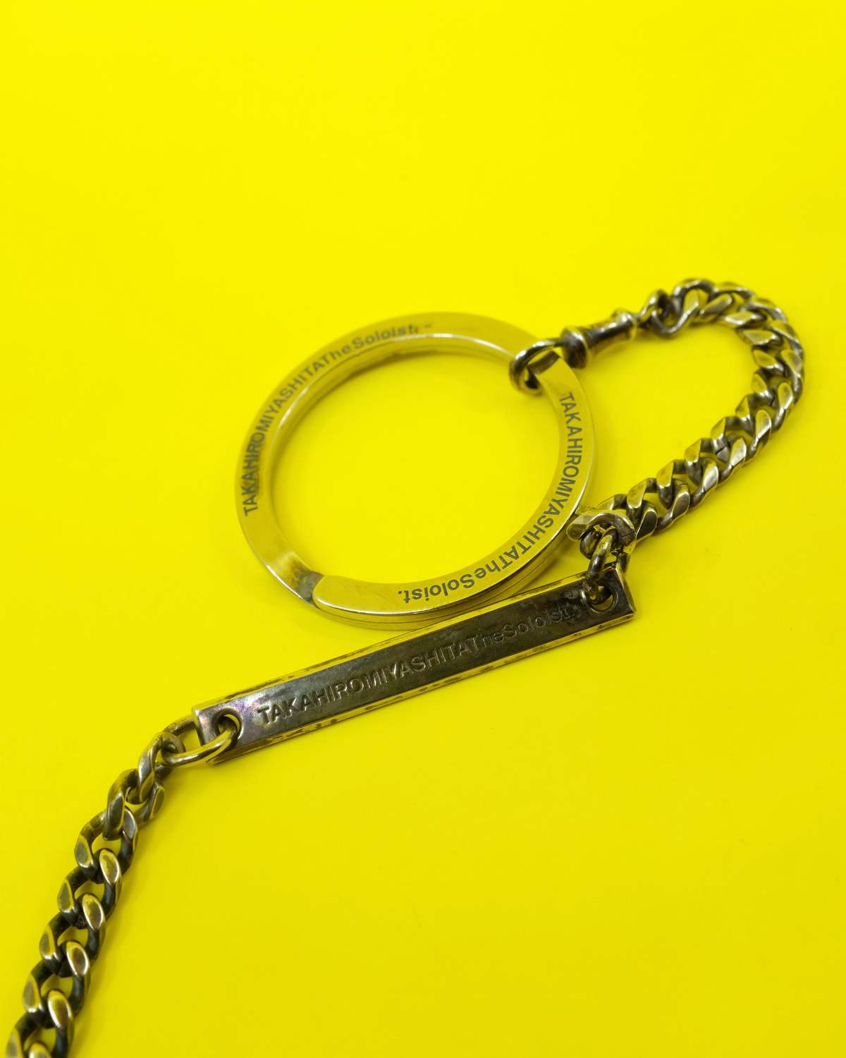 TAKAHIROMIYASHITA The Soloist. Dark Silver Singles Albert Chain - Image 4 of 5