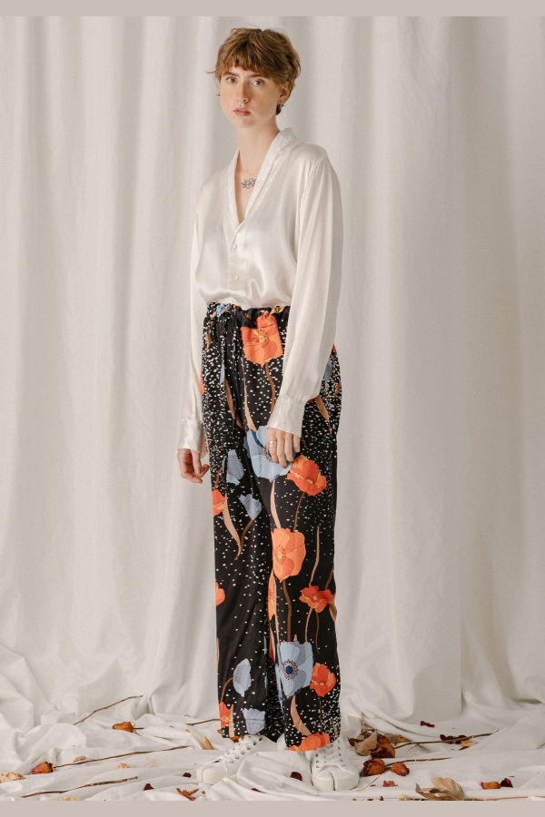 Geoffrey B. Small Relaxed Drawstring Leisure Trousers - Multicolor