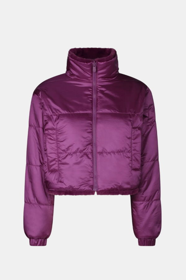 Save The Duck Violet Panelled Jacket - Cyclamen Violet