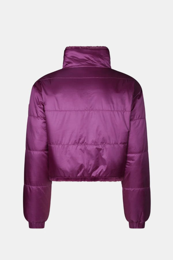 Save The Duck Violet Panelled Jacket - Cyclamen Violet