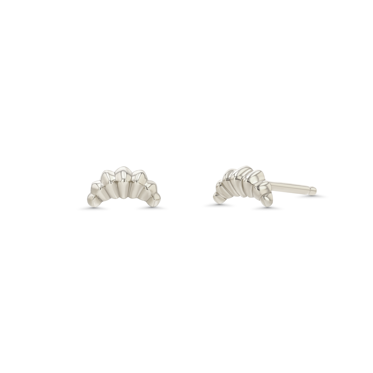 Lizzie Mandler Fine Jewelry Croissant Stud Earring - Image 3 of 3