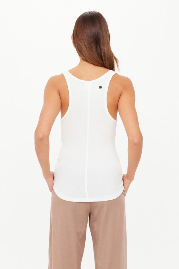 The Upside Alyssa Racerback Tank Top - White