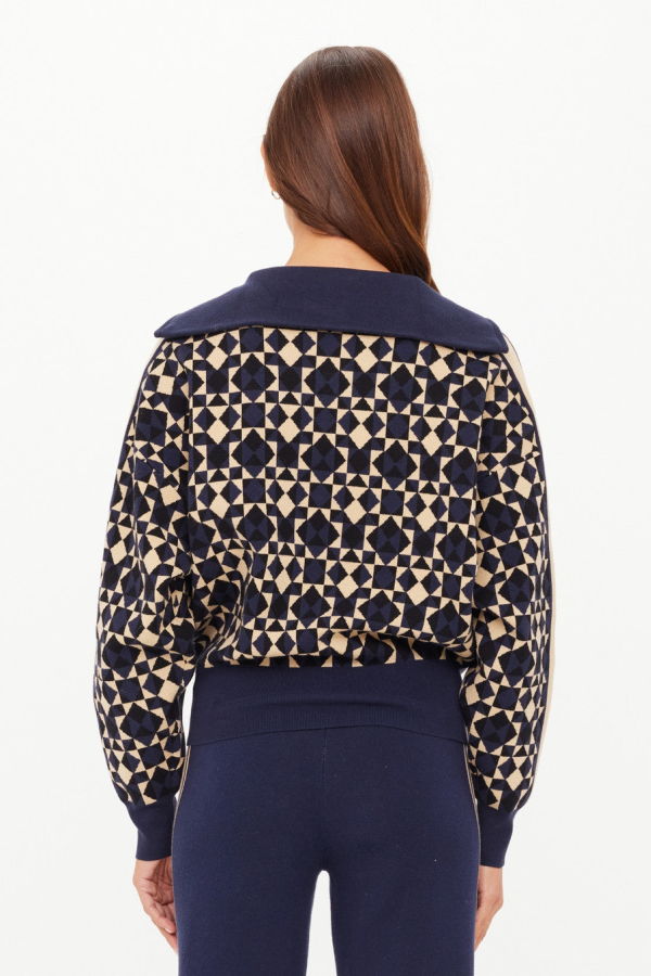 The Upside Cosmo Kairo Half Zip Jumper - Geo