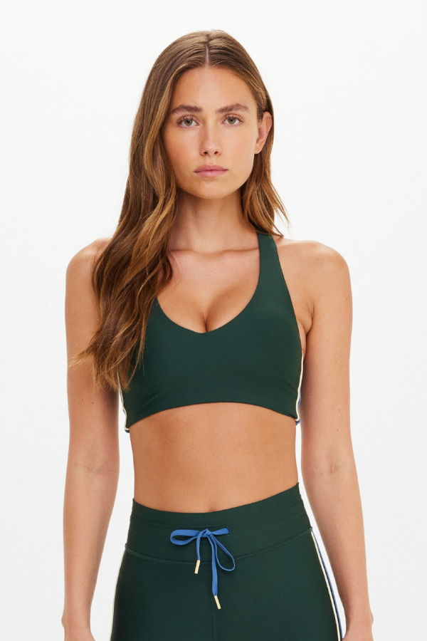 The Upside Maneki Jetta Racerback Bra - Racing Green