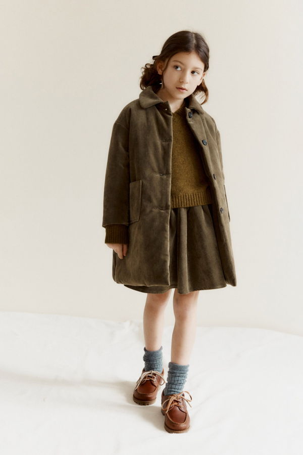 KIDS Caramel Cambridge Children's Velvet Coat
