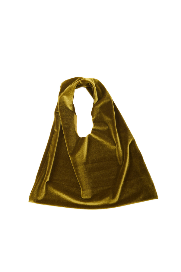 Simone Wild Velvet Pouch - Pear