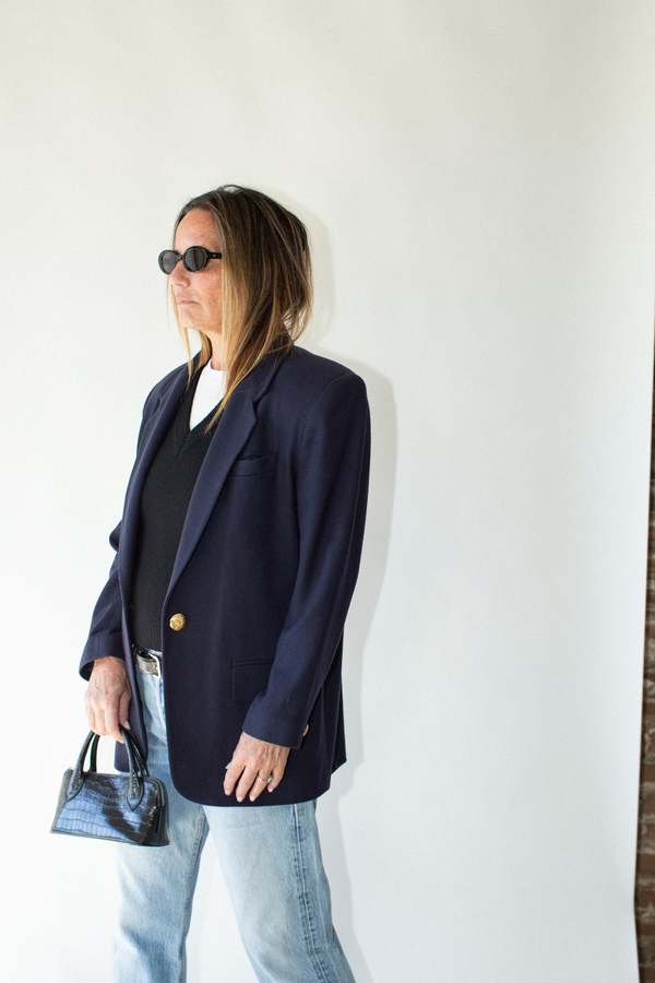 Vintage Blazer - Navy