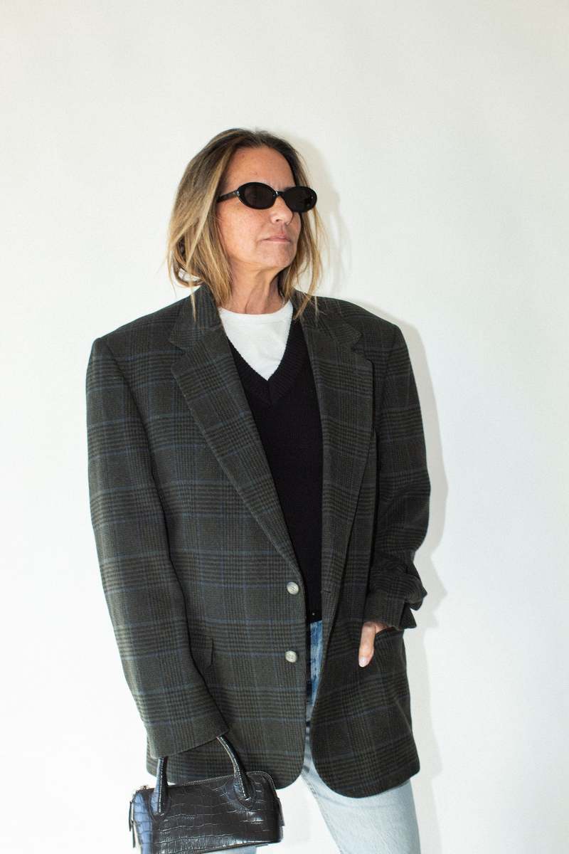 Vintage Plaid Wool Sport Coat