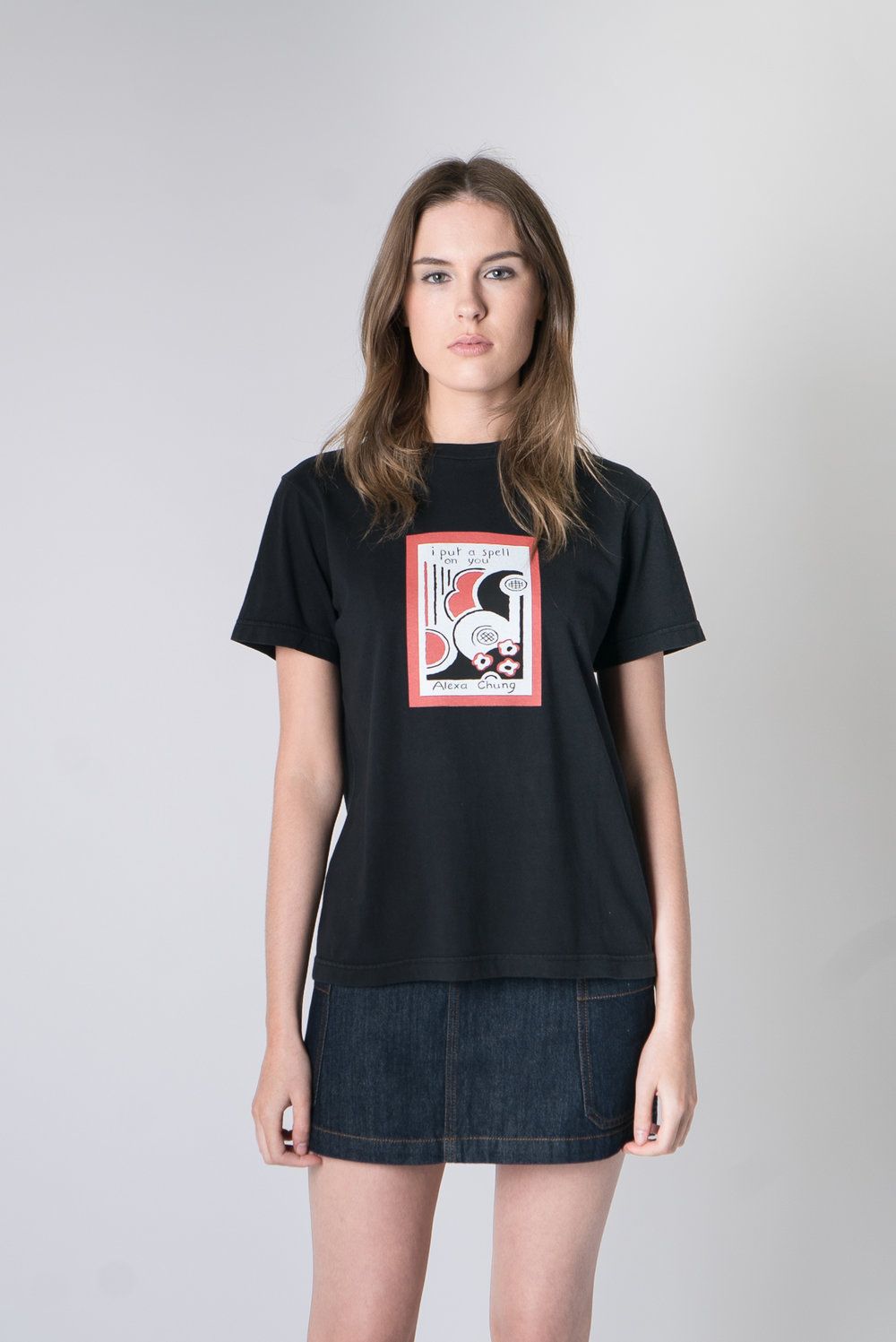 Alexa-Chung-Spell-Logo-t-shirt