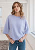 Autumn Cashmere Brushed Oversized Elbow Sleeve Crew Sweater - Orchid - Thumbnail 1