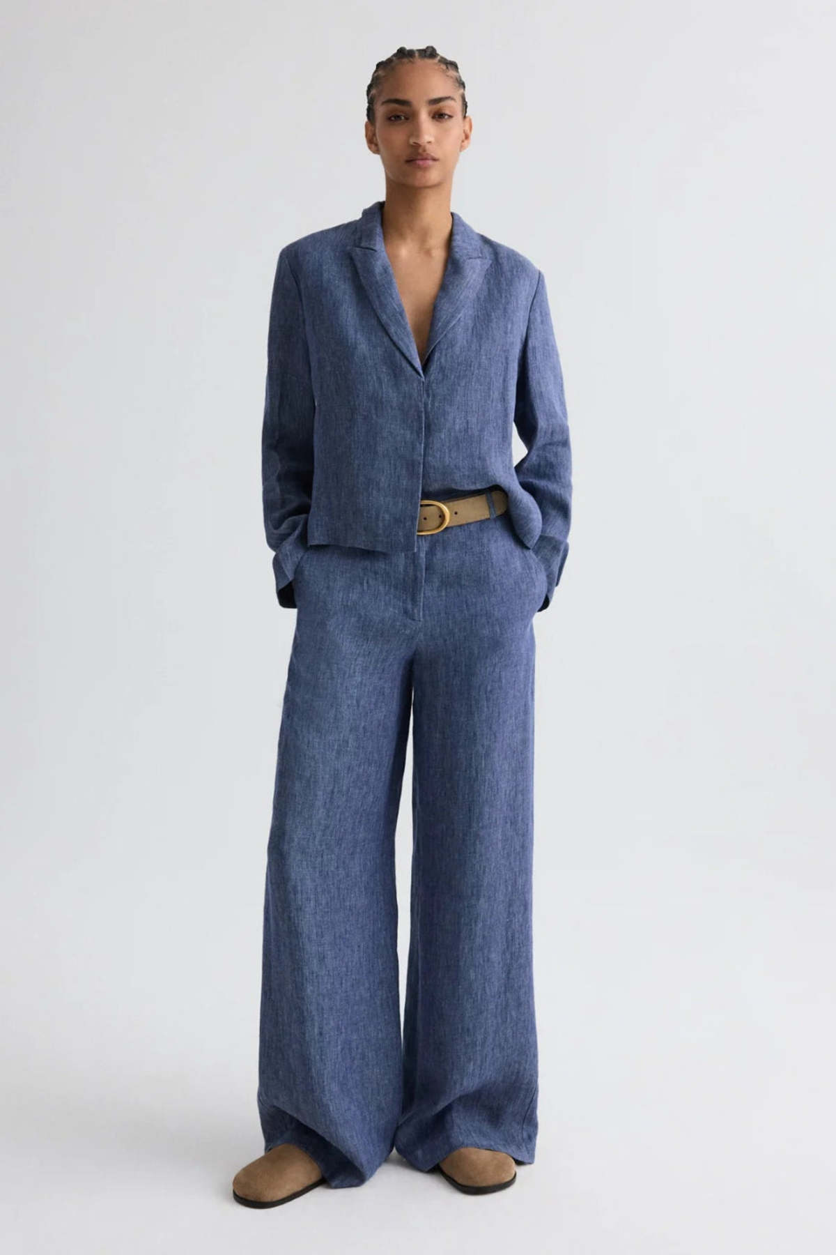 TWP Dylan Pant - Medium Indigo - Image 1 of 6