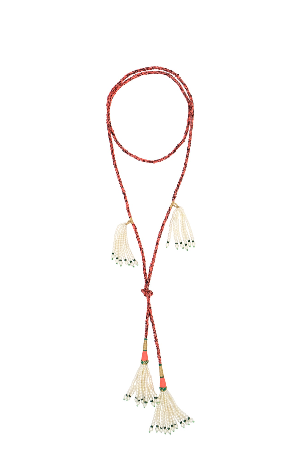 MONOKI By Diane Goldstein Double Tie Necklace