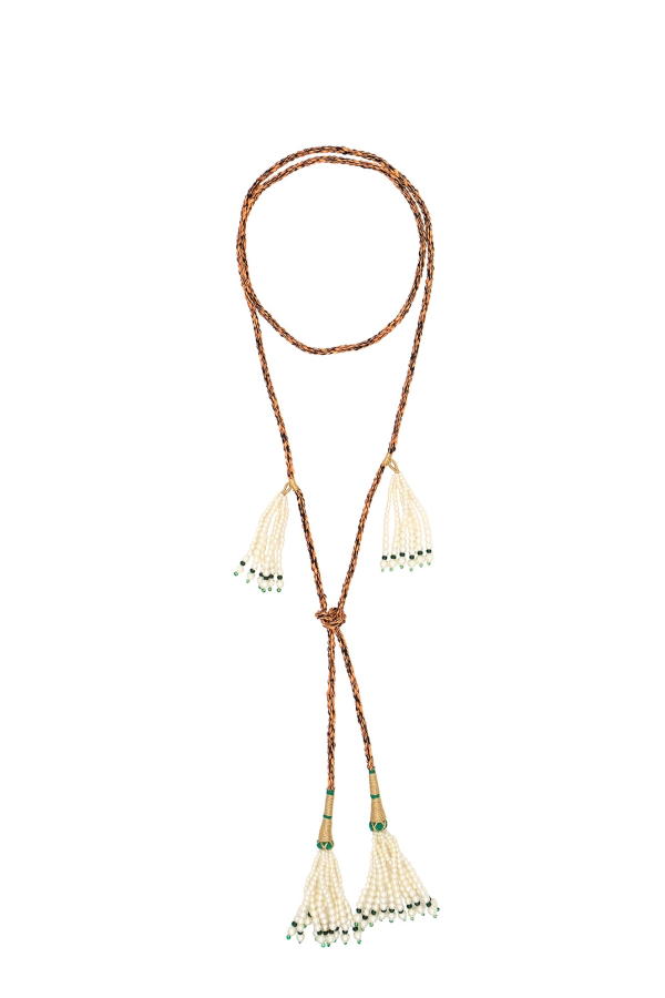 MONOKI By Diane Goldstein Double Tie Necklace