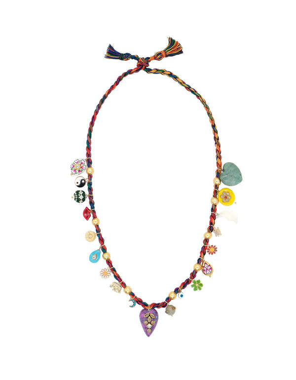 MONOKI By Diane Goldstein Grigri Necklace Joy Heart - Multicolor
