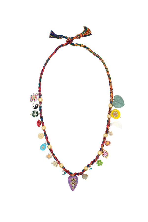 MONOKI By Diane Goldstein Grigri Necklace Joy Heart - Multicolor