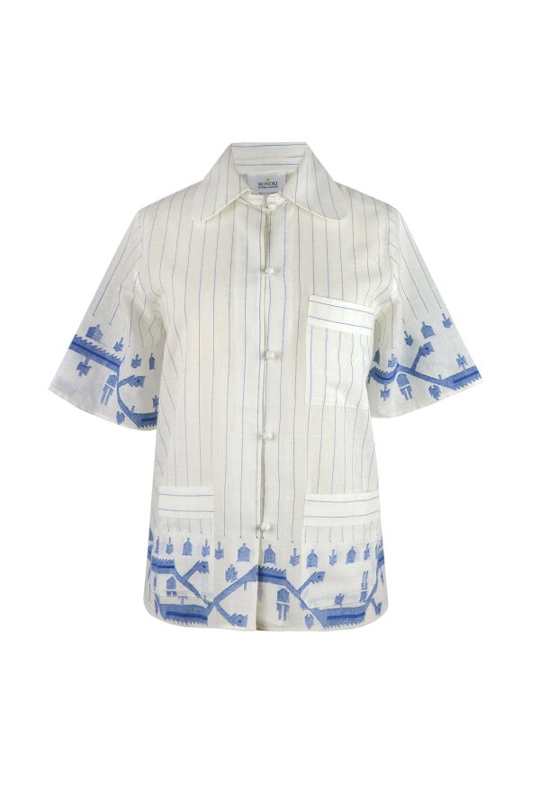 MONOKI By Diane Goldstein Scorpios Shirt - Off White