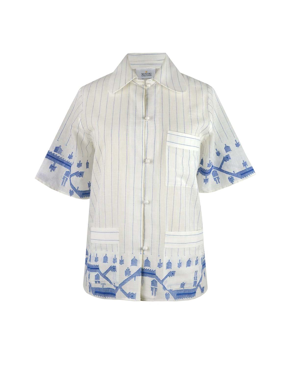 MONOKI By Diane Goldstein Scorpios Shirt - Off White - Image 1 of 1