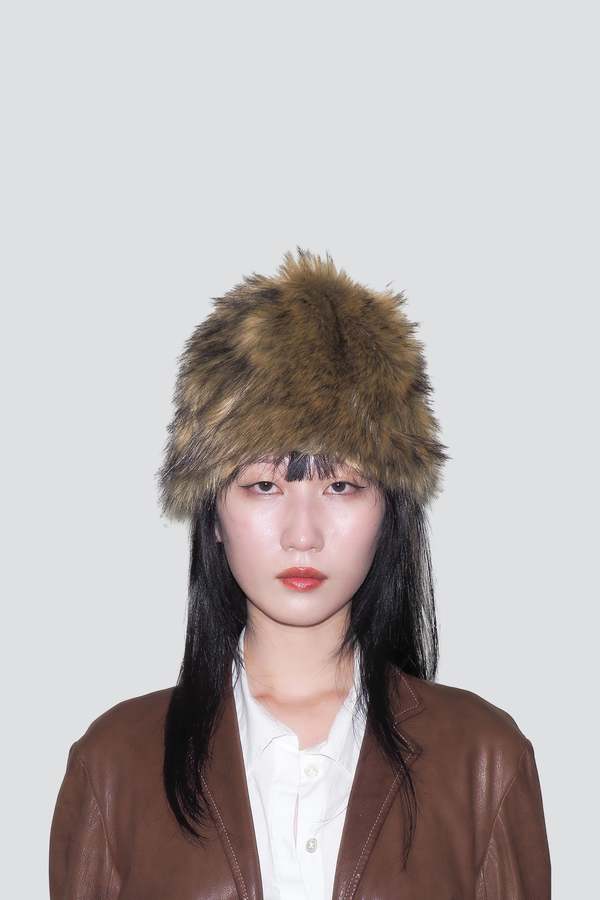 Clyde Cream Faux Chinchilla Toque
