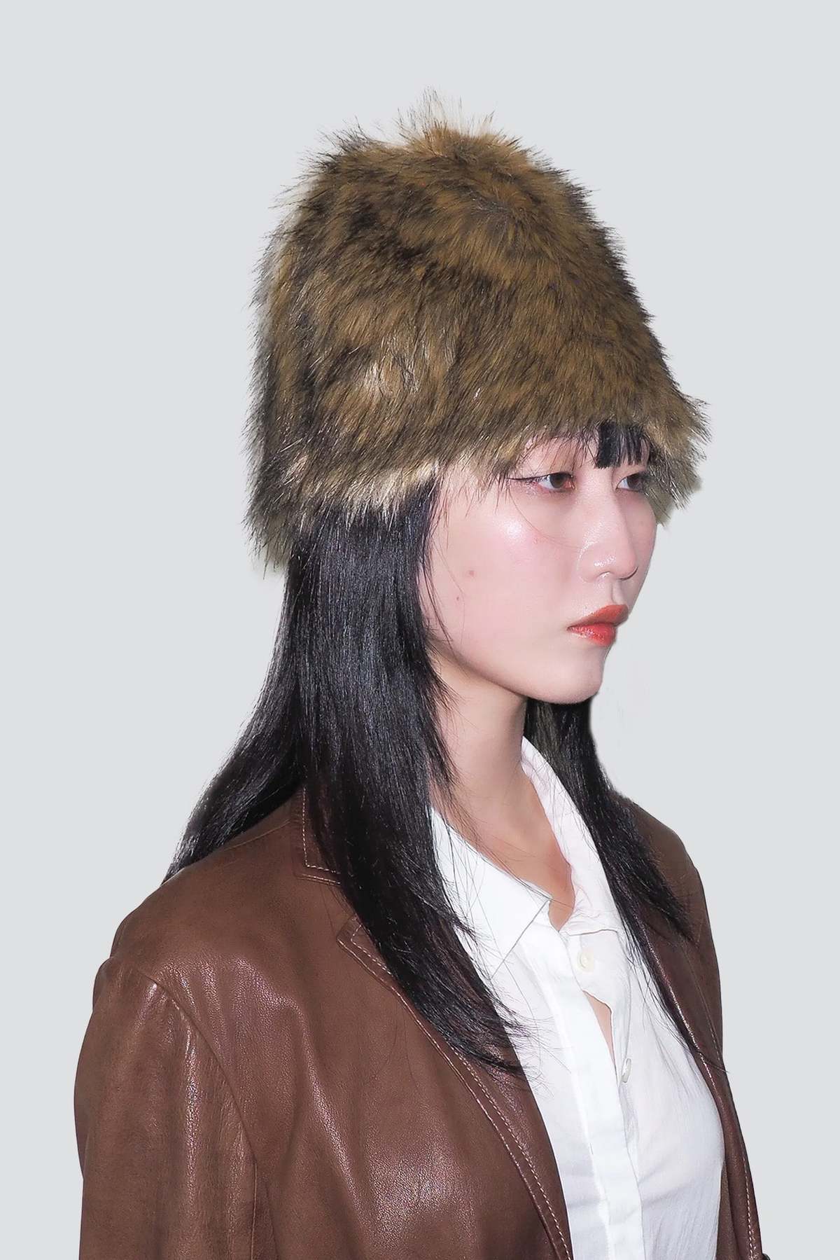 Clyde Cream Faux Chinchilla Toque - Image 2 of 3