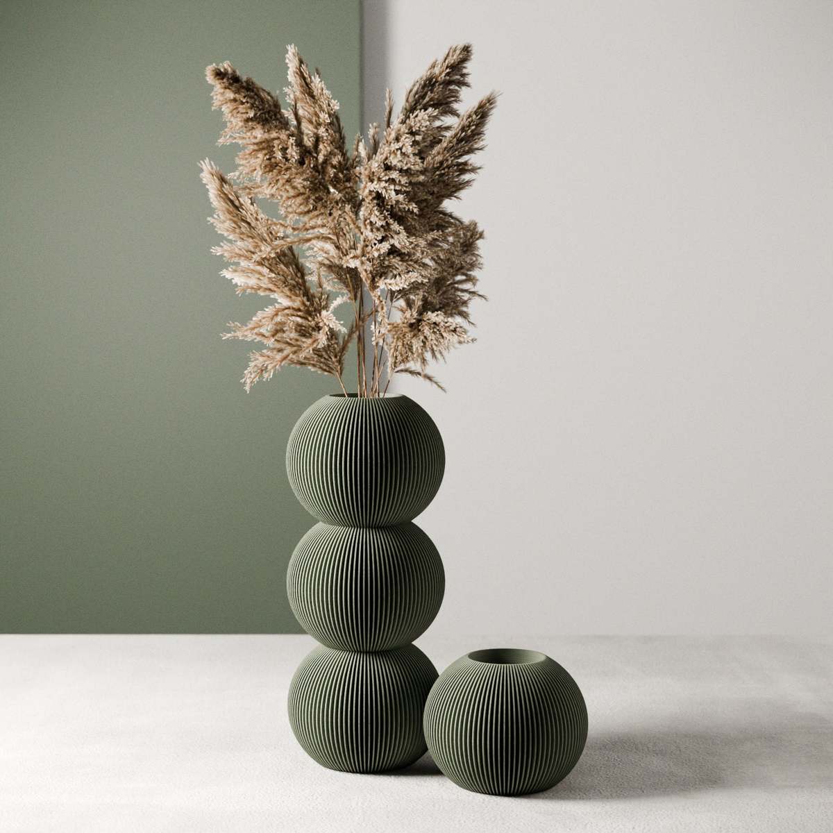 Modernized Pottery Bubble Vase - Image 2 of 11