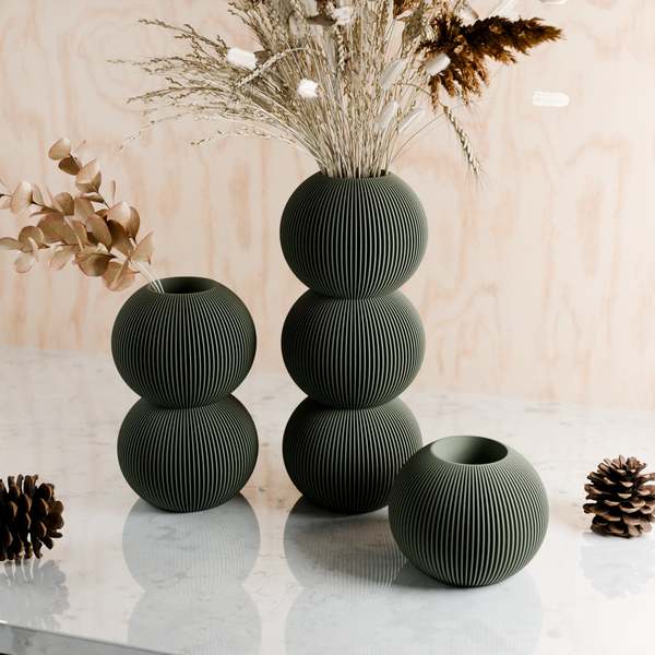 Modernized Pottery Bubble Vase